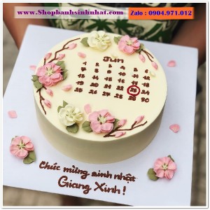 Bánh Sinh Nhật Cuốn Lịch - CL09
